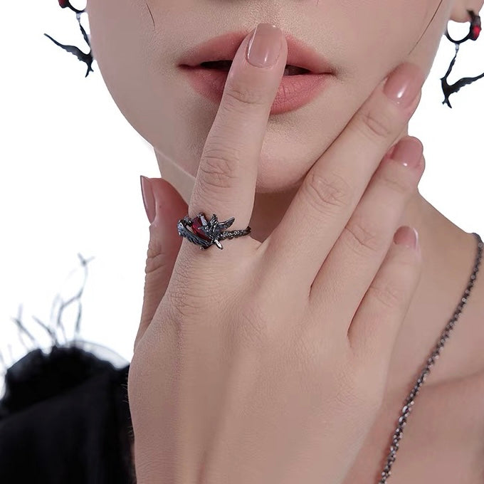 Thorn Series Rose and Crow Rings