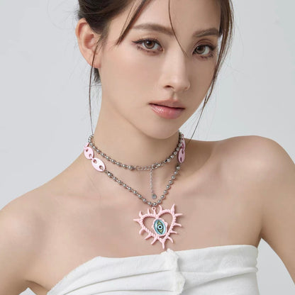 Y2K Gaze of the Heart Necklace